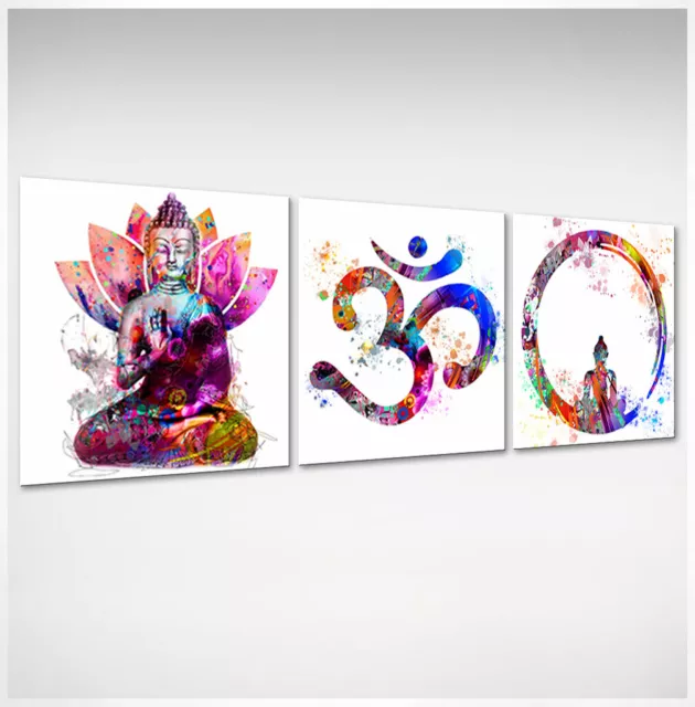 Buddha Bilder Bunt Farbe Leinwand Abstraktes Kunst Bild Wandbilder  D1855