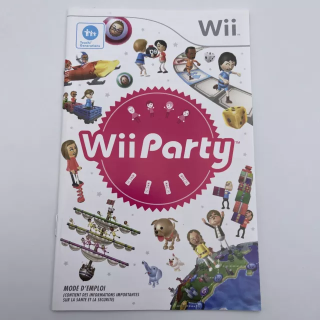 Notice Livret Mode D’emploi Du Jeu Nintendo Wii FRA Wii Party