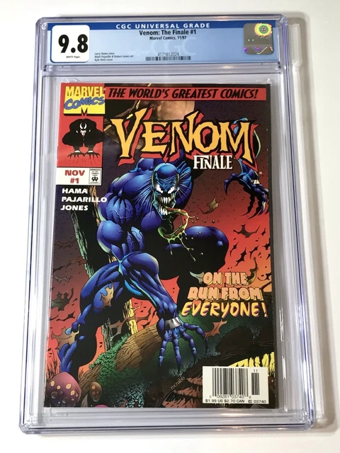 1997 Venom: The Finale #1 Low Census Population 8 Rare Newsstand Variant Cgc 9.8