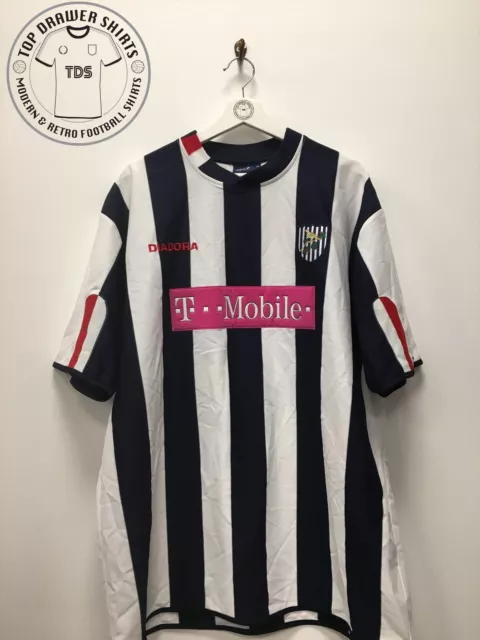 WBA West Bromwich Albion home football shirt 2004/2005 Men's 2XL XXL