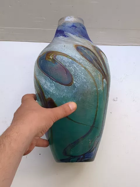 Vase irisé Maître Verrier Ada Loumani Valbonne (O6) 3