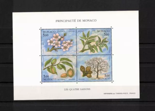 Monaco 1993, Block 57 postfrisch Vier Jahreszeiten MNH