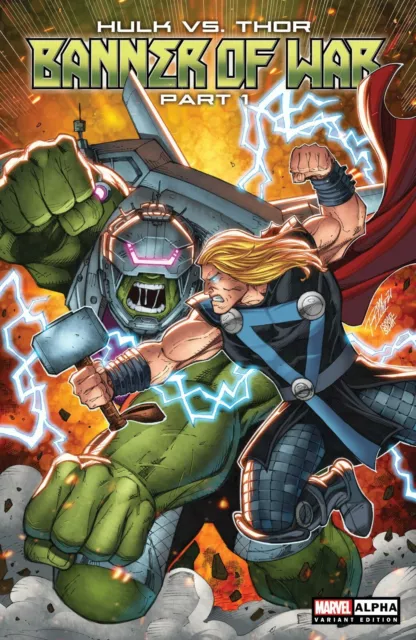 Hulk Vs. Thor: Banner Of War Alpha #1 Nm Lim Variant Marvel Comics 2022