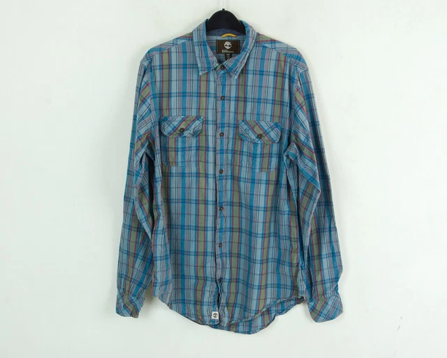 Chemise Homme En Flanelle De Coton à Carreaux - Manches Longues, Coupe Fine | Taille Régulière | Neuf Avec étiquettes