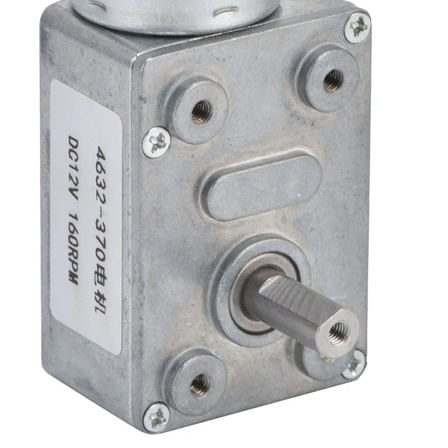 Motoriduttore a Vite Senza Fine DC12V 1218-N20 con Riduttore Microspazzolato a Doppio Albero con Supporto - Motore a Bassa Velocità 53 Giri/min Per Progetti Fai da Te E Robotica
