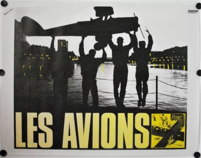 Affiche Rock Français LES AVIONS Années '80