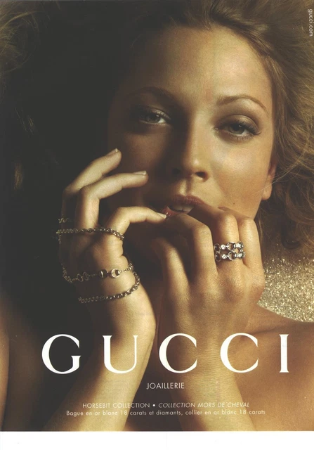 PUBLICITE ADVERTISING 2008 GUCCI bijoux joaillerie de luxe EUR