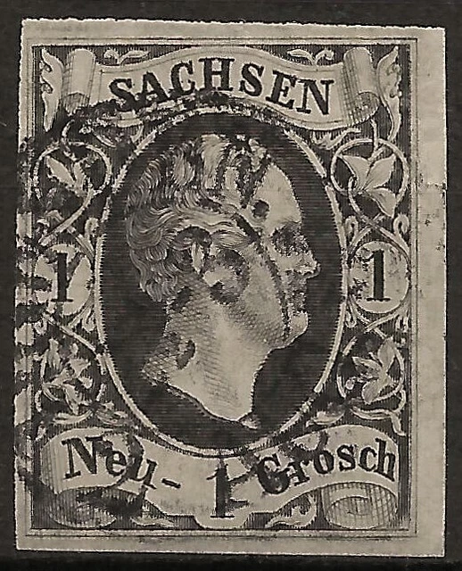 SACHSEN 1851; MiNr. 4 I; 1 Ngr.; BPP BEFUND; 2. Gültigkeitstag  K2 DRESDEN