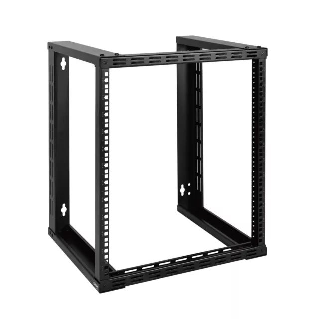 Tecmojo 12U Fixed Wall Mount Network Rack 15.8" Depth Open Frame