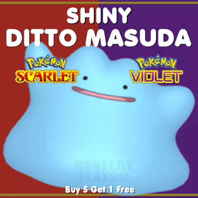 Pokemon Scarlet and Violet ~ x3 Shiny 6IV Japanese Ditto Masuda ~ Fast  Delivery