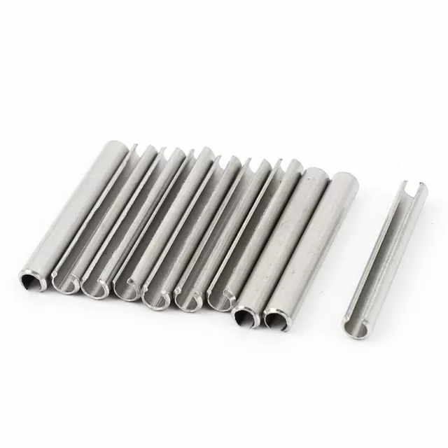 10pcs M3x25mm 304 Stainless Steel Spring Split Dowel Tension Roll Cotter Pin