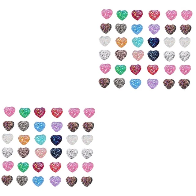 200 pcs Strass Tasten für Nähen Liebe Label Aufkleber Birthstone Charme Perlen