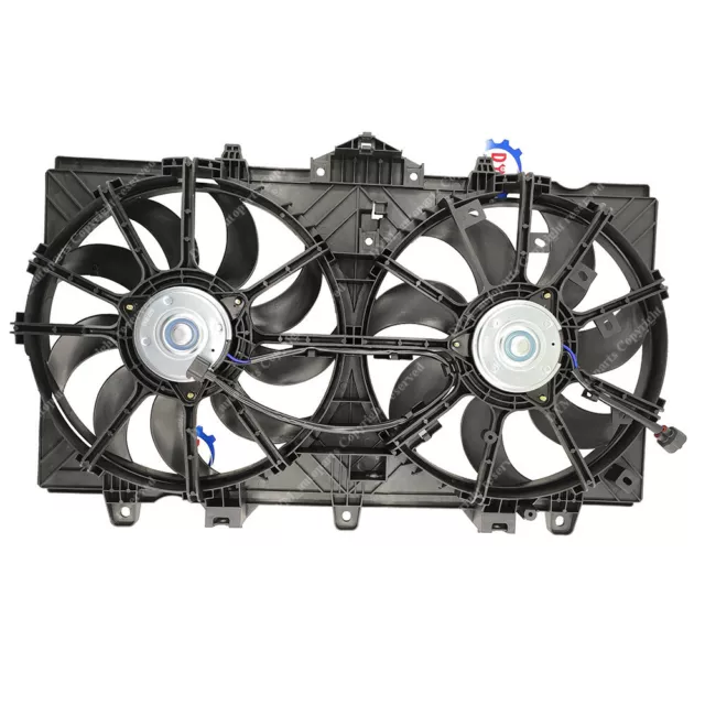 For 14-19 Infiniti Q50 Dual Radiator AC Condenser Cooling Fan Assembly IN3115109