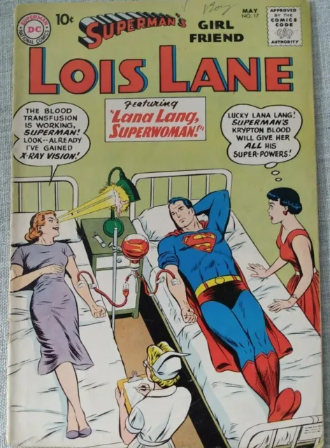 Superman's Girl Friend Lois Lane #17 DC 1960 Comic Book 2nd Brainiac