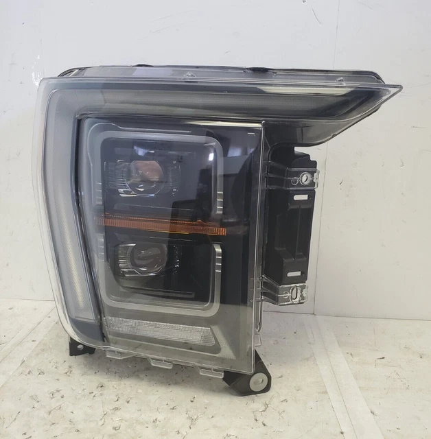 Fits 2018-2020 Ford F150 Halogen Type Projector Black Headli