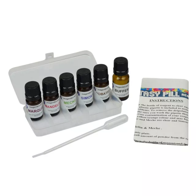 COMPLETE PILL TEST KIT - MDMA, Ecstasy Drug Test