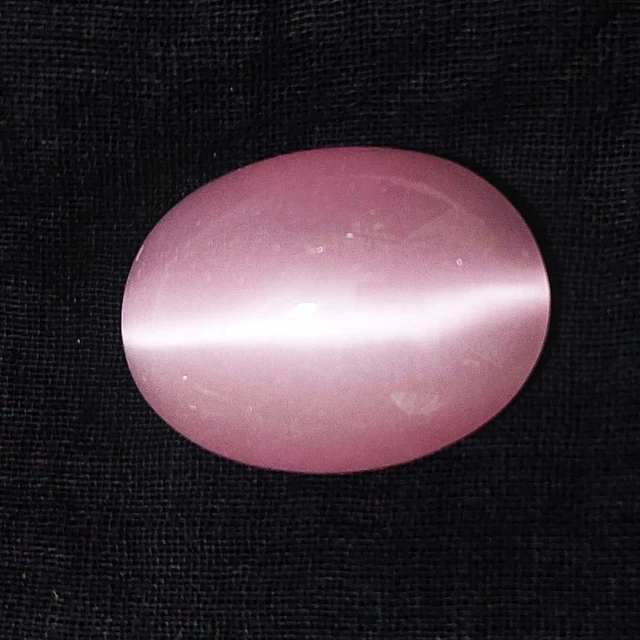 58.70 Cts Natural Light Pink Cat's Eye  Cab Shape  Excellent  Gemstone