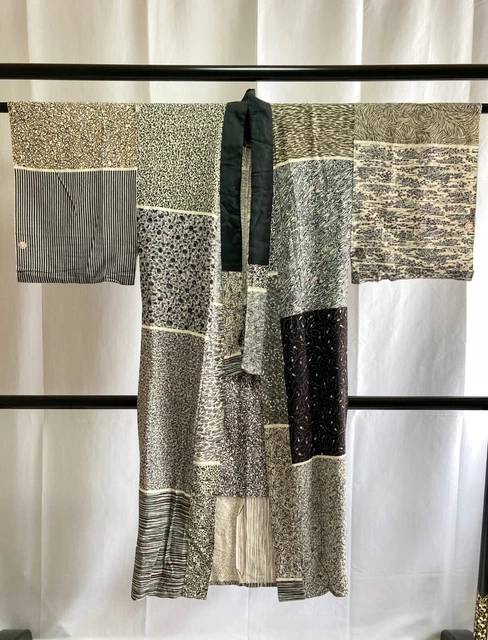 Vintage Japanese juban kimono - Antique Mens Silk Juban