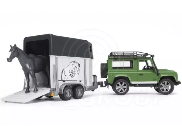 Bruder Jouets 02592 Pro Series Land Rover Defender Avec Chevaux & Cheval 1:16