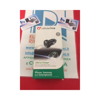 Iphone Micro in-Car USB 5W Sams 1A Cellularline Cellularline USB Caricabatteria per auto 