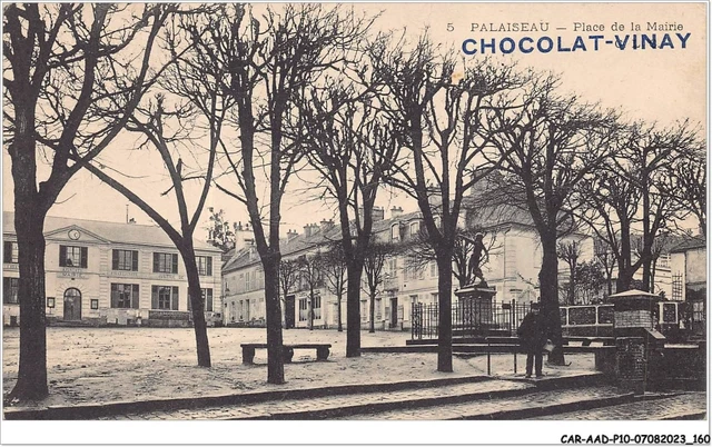 CAR-AADP10-91-0892 - PALAISEAU - place de la mairie  - Publicite Choco