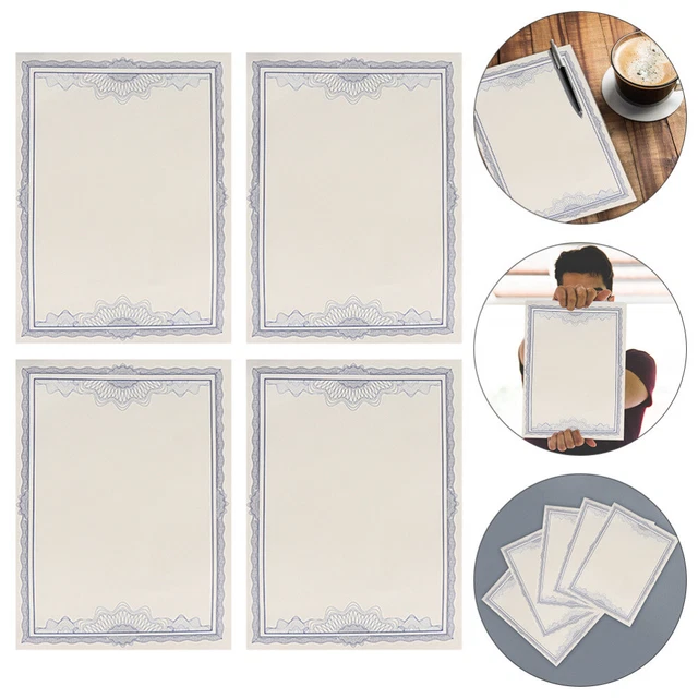 BLANK CERTIFICATE SHEETS Thick Certificate Paper Printable Certificate