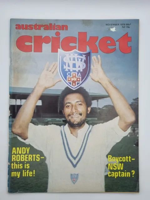 Cricket Collectable Vintage 1976 Australian Cricket Magazine Facts, Photos, NOV