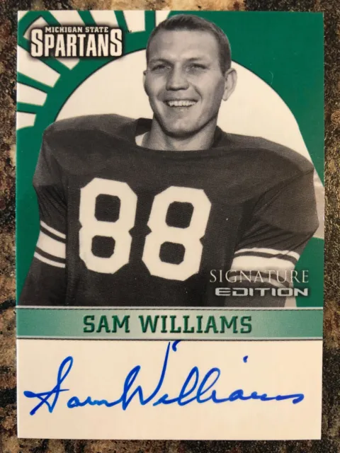 Sam Williams 2003 TK Legacy Michigan State Auto Autograph Spartans