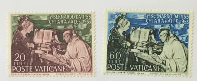 Vatican City #Mi209-Mi210 MNH CV€10.00 1953 St Bernard Virgin Mary [171-172]