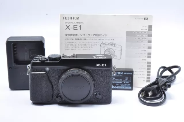 Fujifilm X Series X-E1 Black 16.3MP Digital SLR Mirrorless Camera Body [Exc]