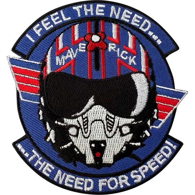 Meetlight Top Gun Patch Brodé Sew On Iron On Sew On Brodered Patch For - Foto 3