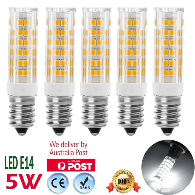LED Light Bulbs for Salt Lamps / Selenite Lamps - SES E14 (Cool White 5W) New OZ