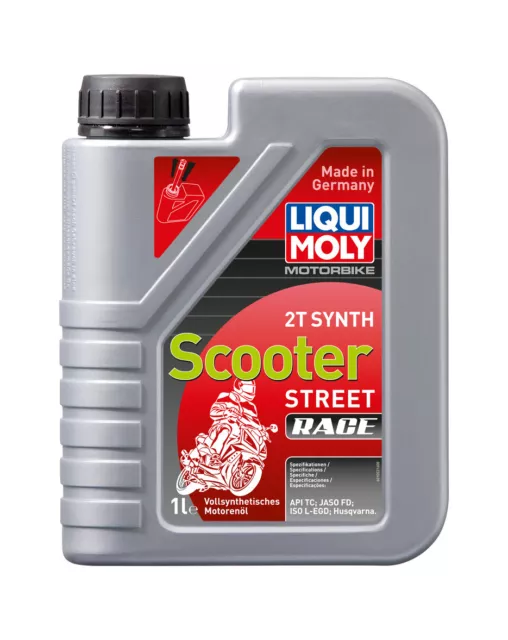 LIQUIMOLY Bote de aceite 1 L 2T SYNT SCOOTER STREET RACE