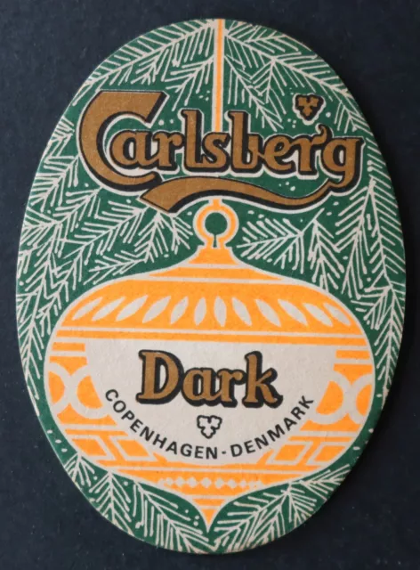 Sous-bock bière CARLSBERG Dark XMas Noël coaster 1