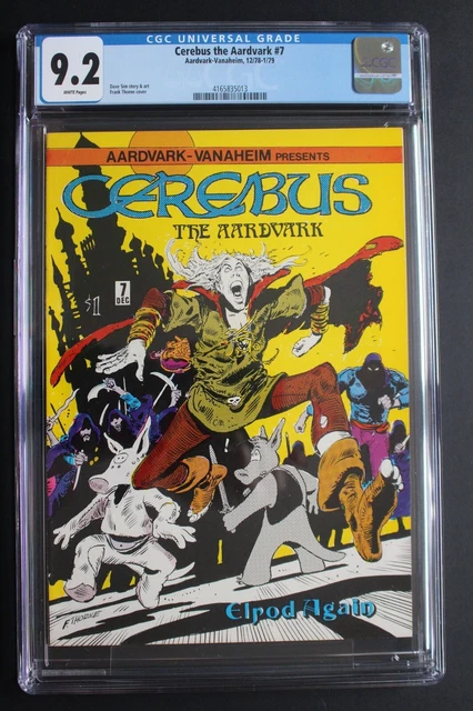 CEREBUS the Aardvark #7 DAVE SIM 1978-1979 Vanaheim 2nd Elrod ELRIC CGC NM- 9.2