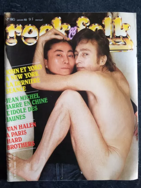 ROCK & FOLK n°180 - 1982 - JOHN LENNON & YOKO ONO  - JEAN MICHEL JARRE - DALIDA