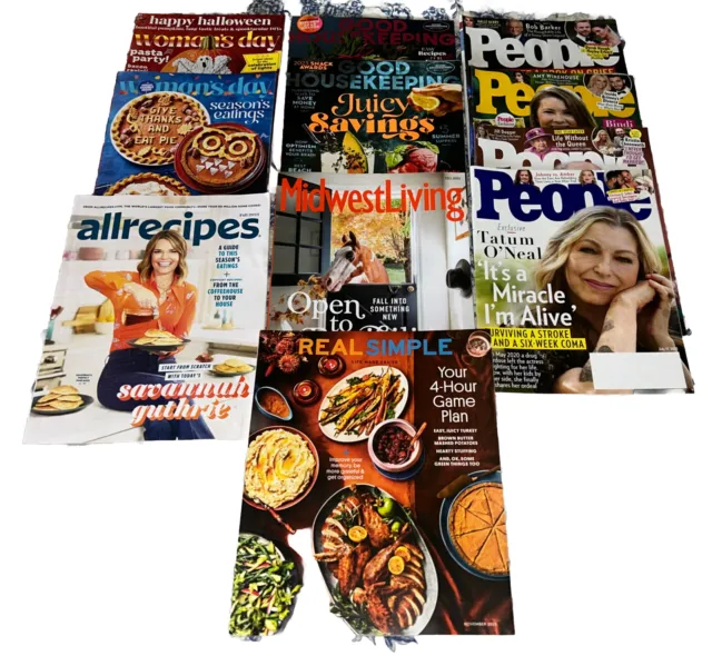 Mixed Lot Of 11 Woman’s Day, Good Housekeeping, People, Etc. 2023