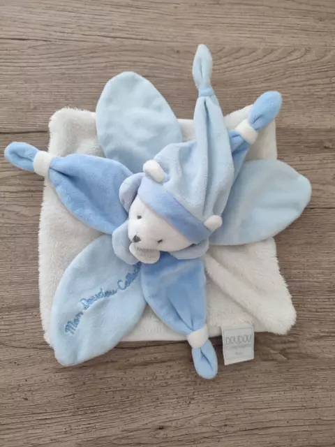 Doudou et Compagnie J'aime Mon Doudou Collector Ours Bleu tbe