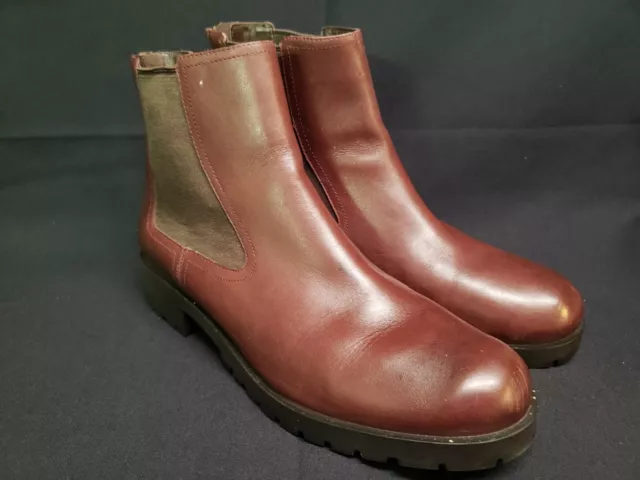Cole Haan Women’s 11 B Burgandy Zip Up Waterproof Ankle Boots