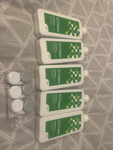 specsavers easy vision contact lens solution X 5 With Lenses Cases