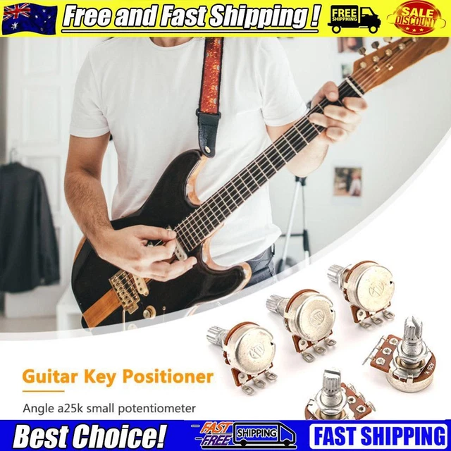 5pcs A25K Electric Guitar 18mm Split Shaft Potentiometer Volume Tone Guitar Pots