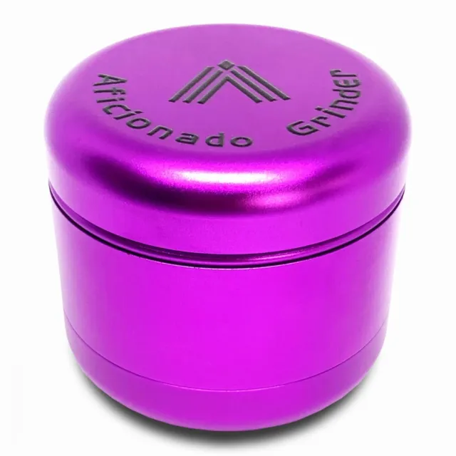 2.2" Tobacco Herb Grinder Spice Herbal 4 PC Metal Smoke Crusher(Purple)