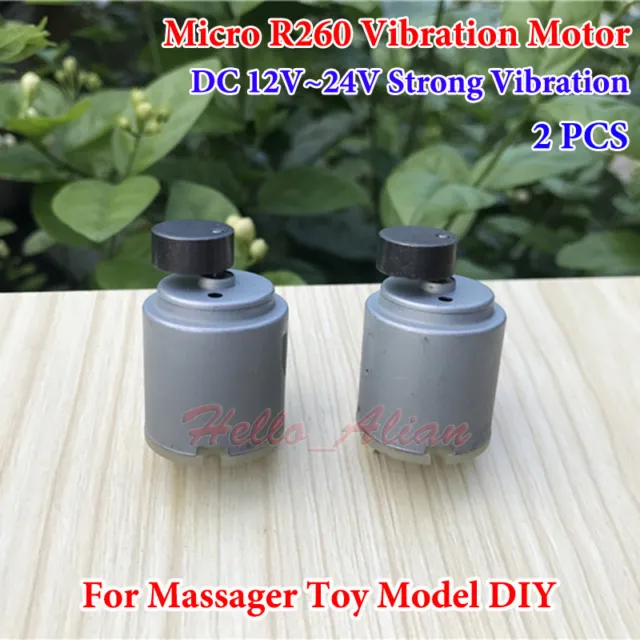 2PCS DC 12V 24V Strong Vibration Micro R260 Vibrating Motor for Massager Model