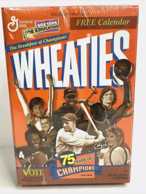 NEW SEALED Wheaties Box - 75 Years Of Champions MICHAEL JORDAN TIGER WOODS MORE