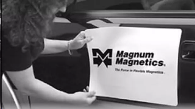 Magnum Mag 12" width x 10 Ft ROLL 30 Mil. Magnetic Sign Sheet Cars / Crafts