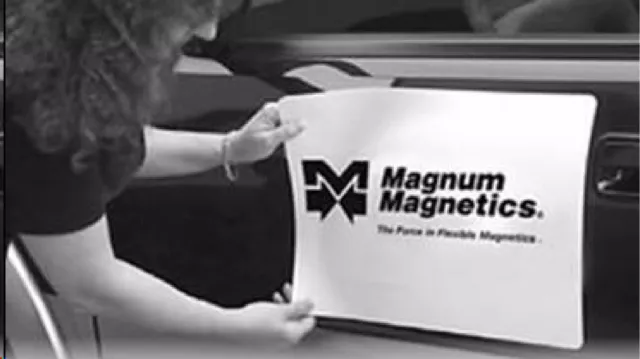 Magnum Mag 12" width x 8 Ft ROLL 30 Mil. Magnetic Sign Sheet Cars / Crafts