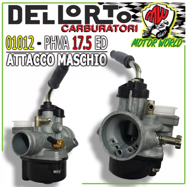 01012 Carburatore Dell'orto Phva 17,5 Ed Scooter Piaggio Nrg Mc2 Mc3 Power Dd Dt