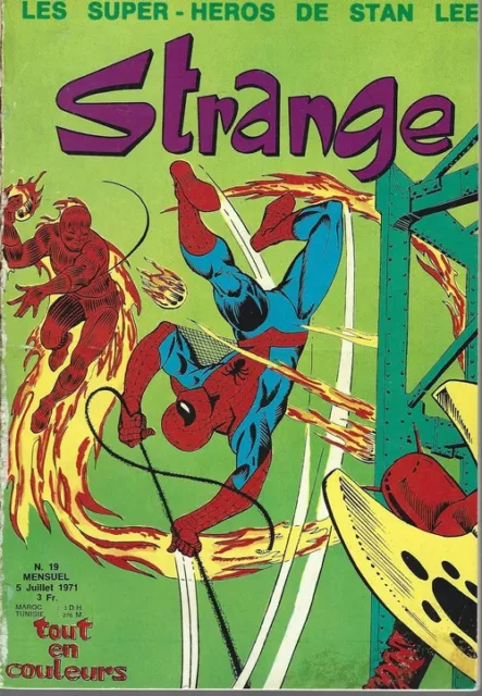 Rare Eo Strange N° 19 Juillet 1971 Stan Lee + Collectif ( Bon État  )