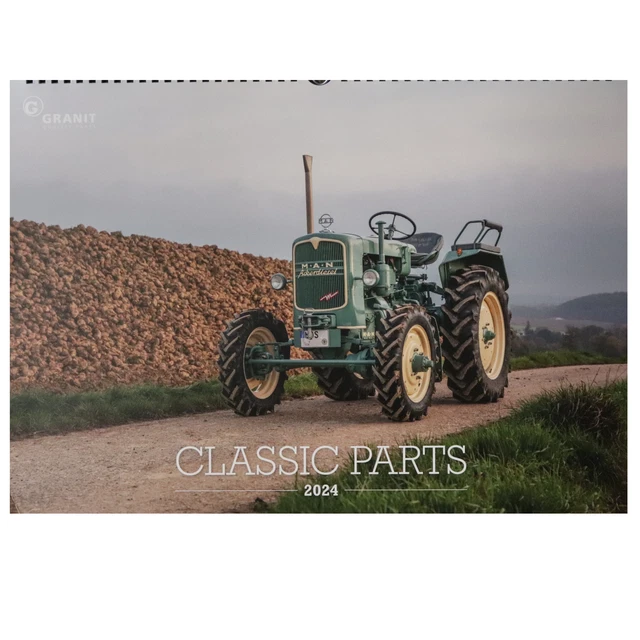 GRANIT KALENDER 2024 Oldtimer Traktoren Landmaschinen Classic Parts EUR