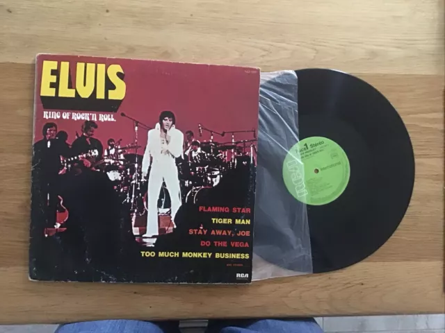 Lp 33 Tours , Elvis Presley King Of Rock ' N Roll Double Album Fjl2 7220